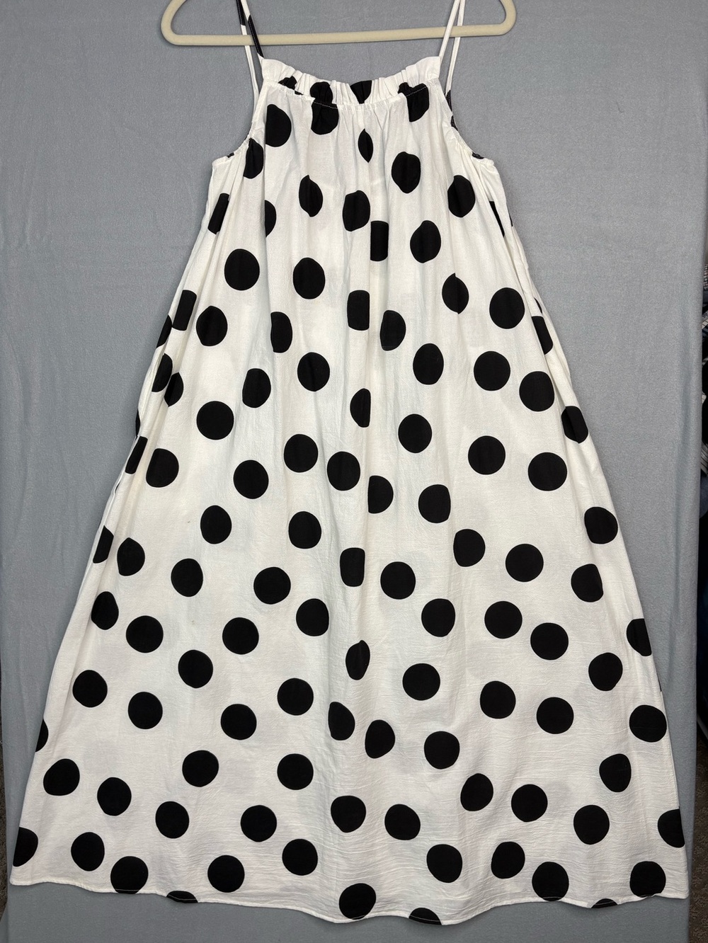 Tabitha Brown x Target Black White Polka Dot Maxi Dress XXS Cotton - Picture 3 of 6